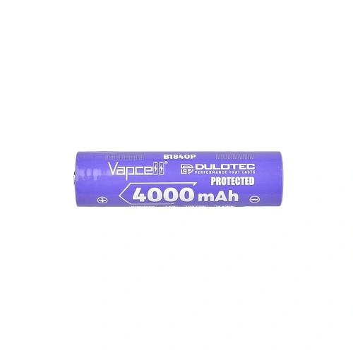 Батерия Vapcell Dulotec 18650 4000mAh 10A - B1840P с изпъкнал плюс и защита ➤ топ цена ➤ sorbe.bg