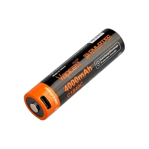 Батерия Vapcell Dulotec 18650 4000mAh 10A - C1840C със защита и USB-C зареждане