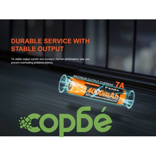 Батерия Fenix ARB-L18-4000 - 18650 4000mAh ➤ топ цена ➤ sorbe.bg