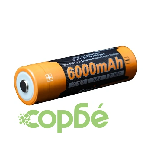 Батерия Fenix ARB-L21-6000B  - 21700 6000mAh ➤ топ цена ➤ sorbe.bg