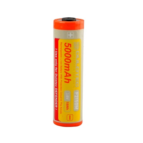 Батерия Vapcell Dulotec 21700 5000mAh 10A - F2150M с терминали от едната страна за фенер Dulotec Defender ➤ топ цена ➤ sorbe.bg