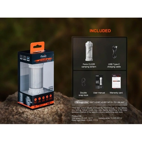 Къмпинг лампа Fenix CL22R Polar Night Black ➤ топ цена ➤ sorbe.bg