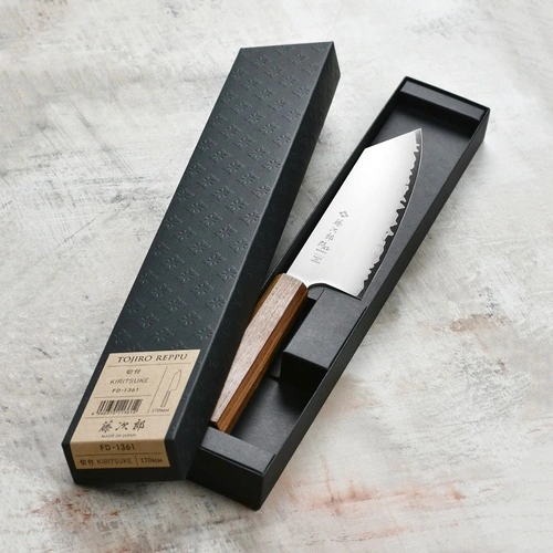 Кухненски нож Tojiro REPPU Kiritsuke Bunka 170мм FD-1361 - SG2 ламинат - дръжка тик ➤ топ цена ➤ sorbe.bg