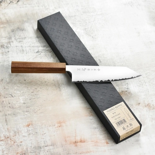 Кухненски нож Tojiro REPPU Kiritsuke Bunka 170мм FD-1361 - SG2 ламинат - дръжка тик ➤ топ цена ➤ sorbe.bg