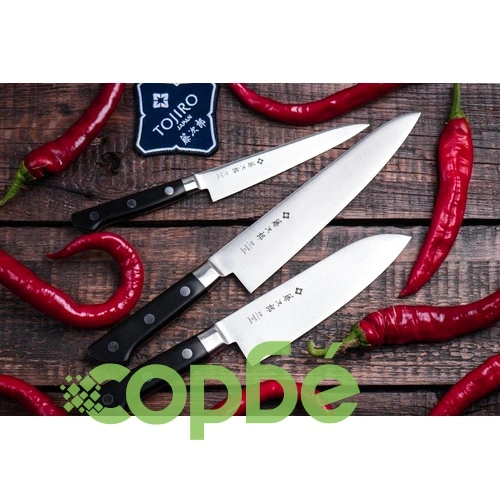 Комплект професионални кухненски ножове Tojiro DP FT-032 - VG10 ламинат ➤ топ цена ➤ sorbe.bg