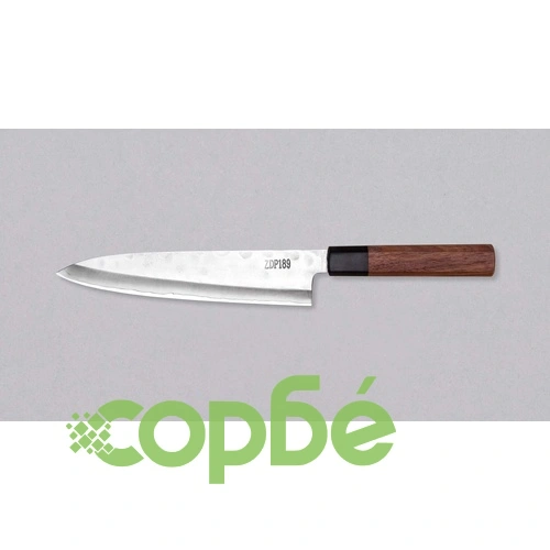 Кухненски нож Yoshida Hamono ZDP-189 Gyuto Silver Tsuchime 210mm ➤ топ цена ➤ sorbe.bg