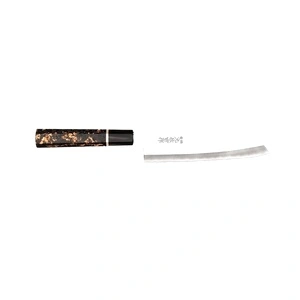 Кухненски нож Yoshida Hamono ZDP-189 Santoku Silver Gold Carbon 180mm
