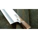 Кухненски нож Yoshida Hamono ZDP-189 Santoku Silver Gold Carbon 180mm