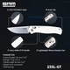 Сгъваем нож SRM 255L-GT - дръжка от G10 и 10Cr15MoV стомана