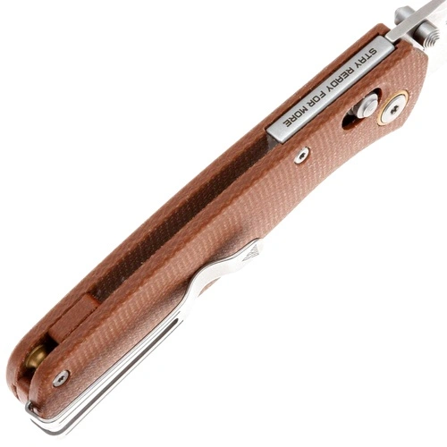 Сгъваем нож SRM 255L-MN - дръжка от Micarta и 10Cr15MoV стомана ➤ топ цена ➤ sorbe.bg