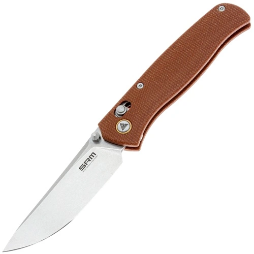 Сгъваем нож SRM 255L-MN - дръжка от Micarta и 10Cr15MoV стомана ➤ топ цена ➤ sorbe.bg