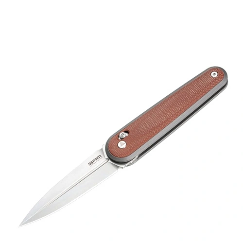 Сгъваем нож SRM 251MB-MN - дръжка от Micarta и N690 стомана ➤ топ цена ➤ sorbe.bg