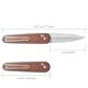 Сгъваем нож SRM 251MB-MN - дръжка от Micarta и N690 стомана