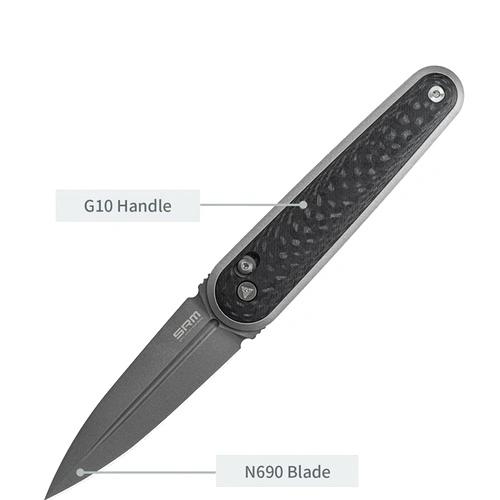 Сгъваем нож SRM 251MB-GB - дръжка от G10 и N690 стомана ➤ топ цена ➤ sorbe.bg
