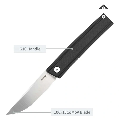 Сгъваем нож SRM 401LC-GB - дръжка от G10 и 10Cr15MoV стомана ➤ топ цена ➤ sorbe.bg