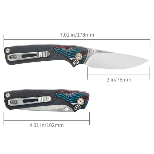 Сгъваем нож SRM 106M-GK - дръжка от G10 и 14C28N стомана ➤ топ цена ➤ sorbe.bg