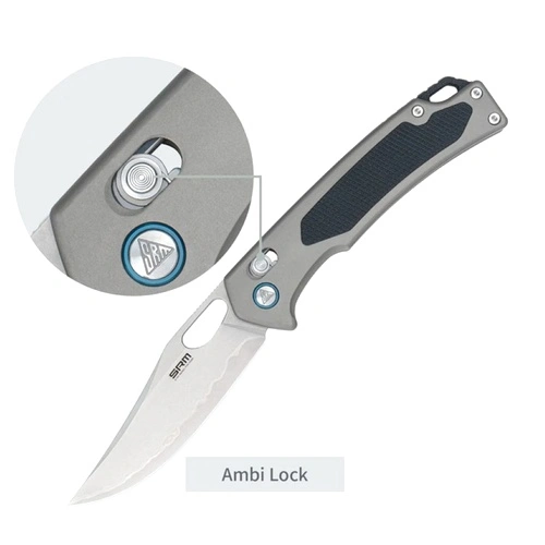 Сгъваем нож SRM Retriever 9203-AK - дръжка от алуминиева сплав и ламинирана 140Cr стомана ➤ топ цена ➤ sorbe.bg