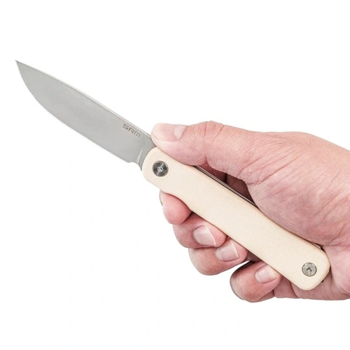 Сгъваем нож SRM 135L-GT - дръжка от G10 и 14C28N стомана ➤ топ цена ➤ sorbe.bg