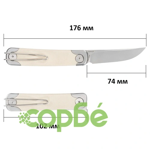 Сгъваем нож SRM 131M-GT Enso - дръжка от G10 и 14C28N стомана ➤ топ цена ➤ sorbe.bg