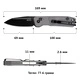 Сгъваем нож SRM 7229-AK Scout - дръжка от алуминиева сплав и 14C28N стомана