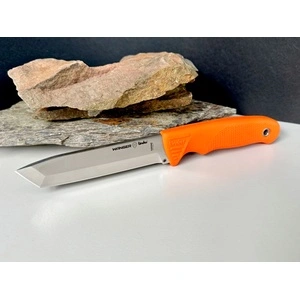 Нож с фиксирано острие Linder Worker Super Edge 8 - оранжева дръжка