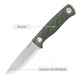 Нож с фиксирано острие SRM 702T-MP - 14C28N острие и дръжка от Micarta