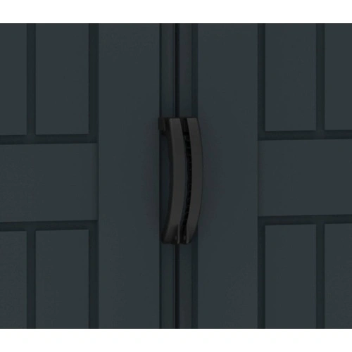 Градинска барака DuraMax YardMate Plus Pent Gray - винил с подсилена метална конструкция, 171 x 92 x 202 cm ➤ топ цена ➤ sorbe.bg
