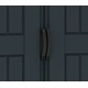 Градинска барака DuraMax YardMate Plus Pent Gray - винил с подсилена метална конструкция, 171 x 92 x 202 cm