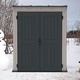 Градинска барака DuraMax YardMate Plus Pent Gray - винил с подсилена метална конструкция, 171 x 92 x 202 cm