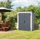 Градинска барака DuraMax YardMate Plus Pent Gray - винил с подсилена метална конструкция, 171 x 92 x 202 cm