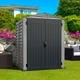 Градинска барака DuraMax YardMate Plus Pent Gray - винил с подсилена метална конструкция, 171 x 171 x 210 cm