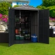 Градинска барака DuraMax YardMate Plus Pent Gray - винил с подсилена метална конструкция, 171 x 171 x 210 cm