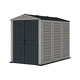 Градинска барака DuraMax YardMate Plus Pent Gray - винил с подсилена метална конструкция, 171 x 171 x 210 cm