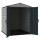 Градинска барака DuraMax YardMate Plus Pent Gray - винил с подсилена метална конструкция, 171 x 171 x 210 cm