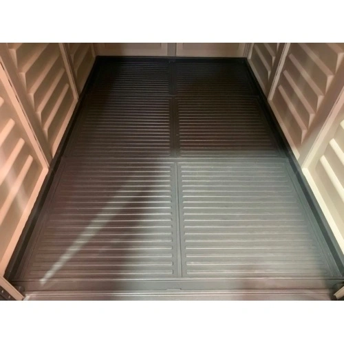Градинска барака DuraMax YardMate Plus Pent Gray - винил с подсилена метална конструкция, 171 x 171 x 210 cm ➤ топ цена ➤ sorbe.bg