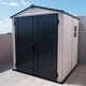 Градинска барака DuraMax StoreMate Plus - винил с подсилена метална конструкция, 191 x 191 x 213 cm