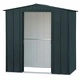 Градинска барака DuraMax TOP Shed 6 x 4, Anthracite RAL7016 - поцинкована стомана с подсилена метална конструкция - 201 x 123 x 199 cm