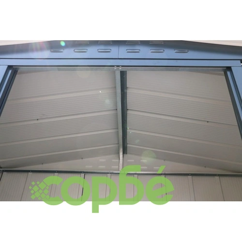 Градинска барака DuraMax TOP Shed 6 x 4, Anthracite RAL7016 - поцинкована стомана с подсилена метална конструкция - 201 x 123 x 199 cm ➤ топ цена ➤ sorbe.bg