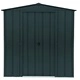 Градинска барака DuraMax TOP Shed 6 x 4, Anthracite RAL7016 - поцинкована стомана с подсилена метална конструкция - 201 x 123 x 199 cm
