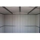 Градинска барака DuraMax TOP Shed 8 x 6, Anthracite RAL7016 - поцинкована стомана с подсилена метална конструкция - 261.6 x 183 x 204.5 cm