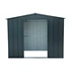 Градинска барака DuraMax TOP Shed 8 x 6, Anthracite RAL7016 - поцинкована стомана с подсилена метална конструкция - 261.6 x 183 x 204.5 cm