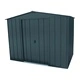 Градинска барака DuraMax TOP Shed 8 x 6, Anthracite RAL7016 - поцинкована стомана с подсилена метална конструкция - 261.6 x 183 x 204.5 cm