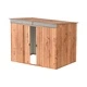 Градинска барака DuraMax TOP Shed Pent Roof 8 x 6 Skylight, Woodgrain/Brown - поцинкована стомана с подсилена метална конструкция - 263.5 x 184.3 x 201.8 cm