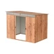 Градинска барака DuraMax TOP Shed Pent Roof 8 x 6 Skylight, Woodgrain/Brown - поцинкована стомана с подсилена метална конструкция - 263.5 x 184.3 x 201.8 cm