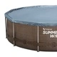 Басейн с метална рамка Summer Waves Active Frame - кръгъл, 457 x 107 cm, PVC-полиестер, кафяв