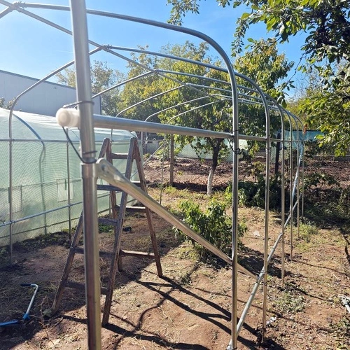 Метална конструкция за оранжерия Tunnel Pro System 3 - 18 кв.м. с две врати (6x3x2m) ➤ топ цена ➤ sorbe.bg