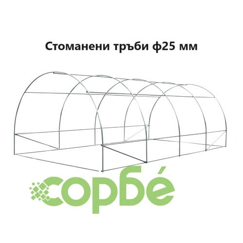 Оранжерия Tunnel Pro с 2 врати 6х4х2.25м с армиран найлон (24 кв.м.) на топ цена от sorbe.bg Оранжерия Tunnel Pro с 2 врати 6х4х2.25м с армиран найлон (24 кв.м.) ➤ топ цена ➤ sorbe.bg