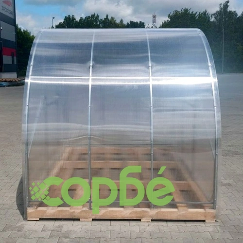 Оранжерия от Поликарбонат Sorbe Poli Pro с 2  двойни врати 3x8x2м (24 кв.м.) ➤ топ цена ➤ sorbe.bg