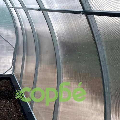 Оранжерия от Поликарбонат Sorbe Poli Pro с 2  двойни врати 3x8x2м (24 кв.м.) ➤ топ цена ➤ sorbe.bg