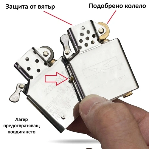Запалка Zorro Z860-001 - титан серия upgrade ➤ топ цена ➤ sorbe.bg